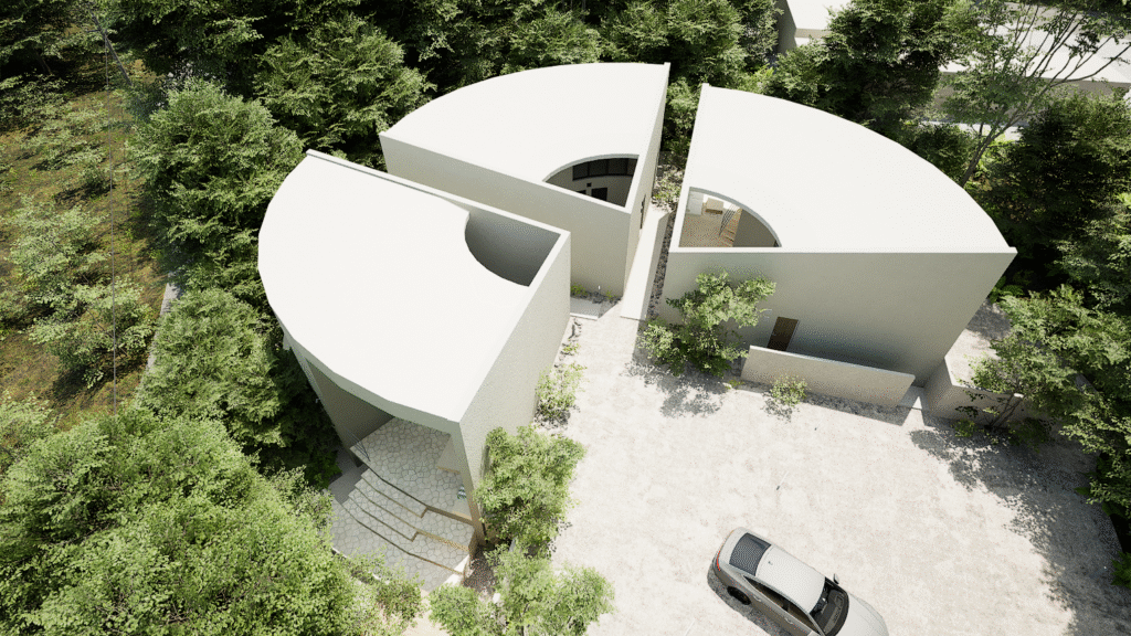 フクギ並木が広がるLDK