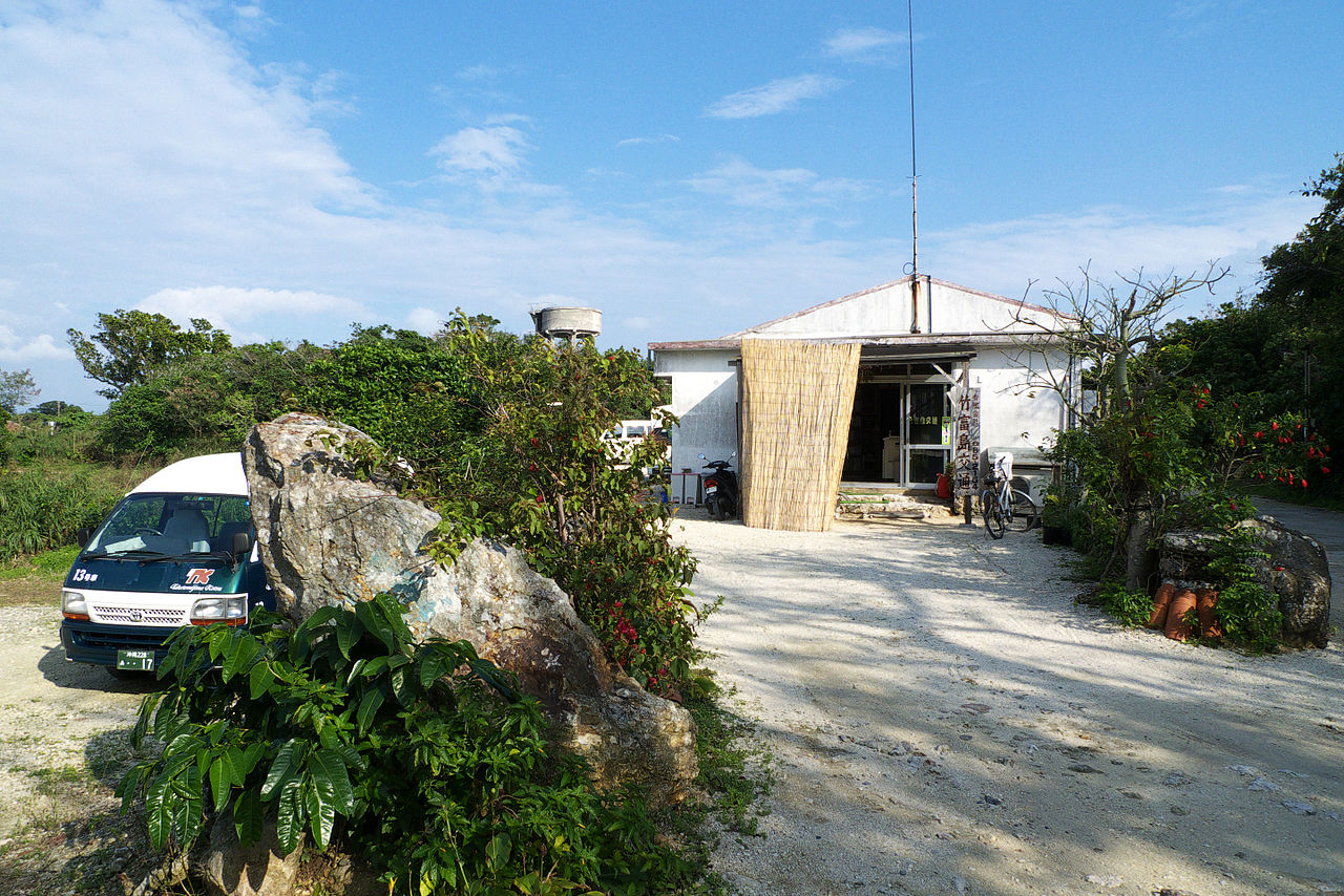 White sand lanes and coral stone walls on Taketomi Island