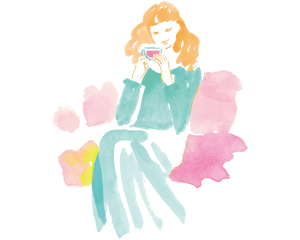 차 마시는 사람 이미지