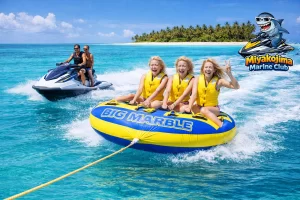 【오키나와・미야코지마】절규 3연발! 빅마블×바나나보트×제트스키 전부 즐기는 플랜